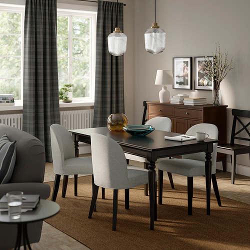 ROSENTORP, mesa de comedor extensible. 2 de 6 abrir diálogo