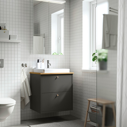 HAVBÄCK / ORRSJÖN, Mueble de baño con lavabo y cajones. 2 de 7 abrir diálogo