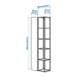 Ilustración de medidas - ENHET combinación de almacenaje