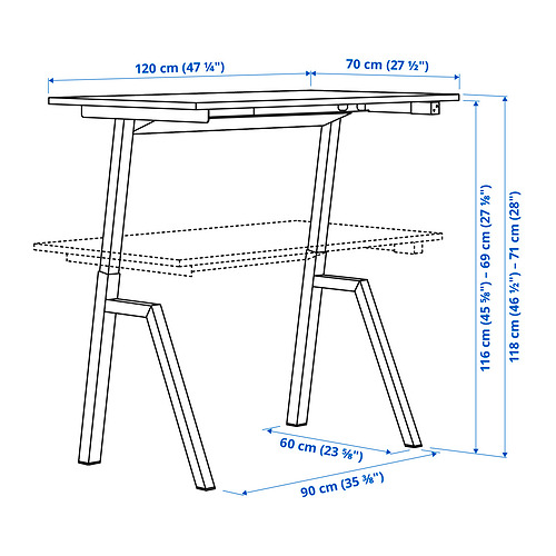 TROTTEN / FLINTAN, escritorio y silla. 5 de 6 abrir diálogo