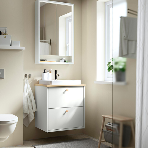 HAVBÄCK / ORRSJÖN, mueble de lavabo con cajones/lavabo. 2 de 7 abrir diálogo