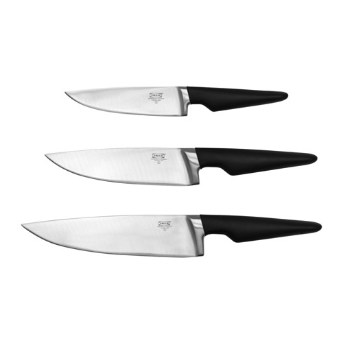 VÖRDA, 3-piece knife set. 1 of 3 open dialog