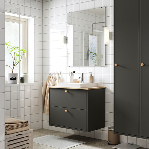 HAVBÄCK / ORRSJÖN, bathroom vanity w/ drawers and sink. 2 of 7 open dialog