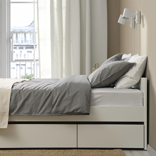 VIHALS, bed frame with 4 storage boxes. 4 of 7 open dialog