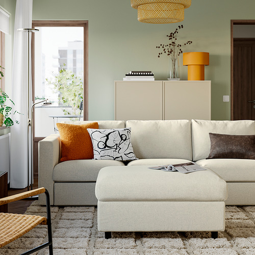 VIMLE, ottoman with storage. 2 of 4 open dialog