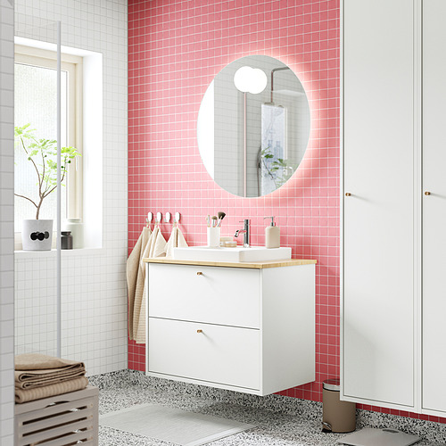 HAVBÄCK / ORRSJÖN, Bathroom vanity with drawers and sink. 2 of 7 open dialog