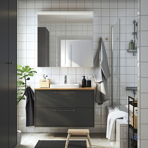HAVBÄCK / ORRSJÖN, bathroom vanity w/ drawers and sink. 2 of 7 open dialog