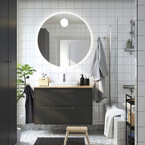 HAVBÄCK / ORRSJÖN, bathroom vanity w/ drawers and sink. 2 of 7 open dialog