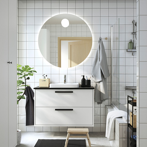 HAVBÄCK / ORRSJÖN, Bathroom vanity with drawers and sink. 2 of 7 open dialog