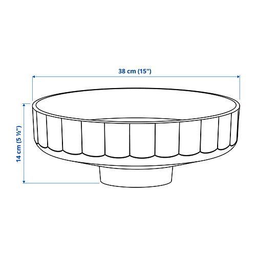 LERSJÖN, lavabo para encimera con sifón. 3 de 3 abrir diálogo