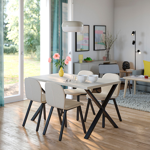 SKÅLSTA, dining table and 4 chairs. 2 of 6 open dialog