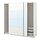 Select colour variation: MEHAMN white / AULI mirror glass