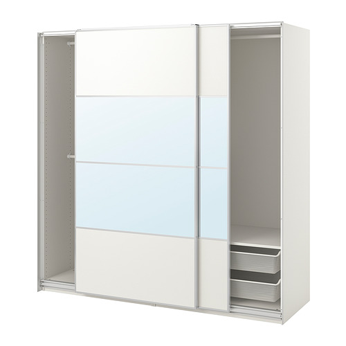 PAX / MEHAMN / AULI, wardrobe with sliding doors. 1 of 3 open dialog