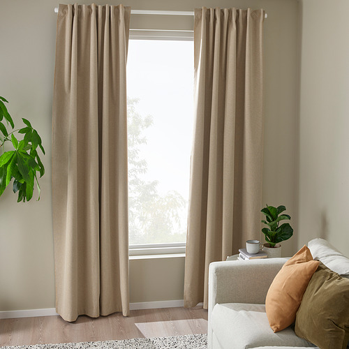 ROSENMANDEL, Room darkening curtains, 1 pair. 2 of 9 open dialog