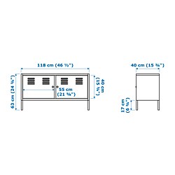 Measurement Illustration - IKEA PS cabinet