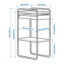 Measurement Illustration - SUNNERSTA storage unit