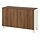 Select colour variation: White-brown walnut / LAPPVIKEN brown walnut effect