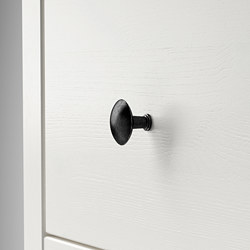 Measurement Illustration - HEMNES glass-door cabinet with drawers