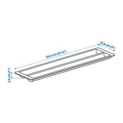 Measurement Illustration - UPPDATERA sliding organizer for drawer