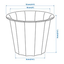 Measurement Illustration - BUSKVERK indoor/outdoor plant pot 