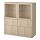 Select colour variation: LAPPVIKEN white stained oak effect / SINDVIK clear glass