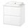 Select colour variation: High-gloss white / white marble effect