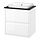 Select colour variation: High-gloss white / black marble effect