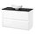 Current variation: High-gloss white / black marble effect