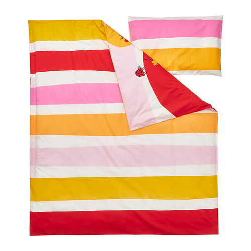GRÖNFINK, duvet cover and pillowcase for cot. 3 of 7 open dialog