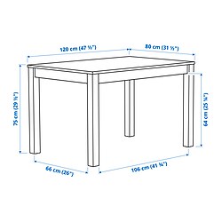 Measurement Illustration - ÅLHULT dining table