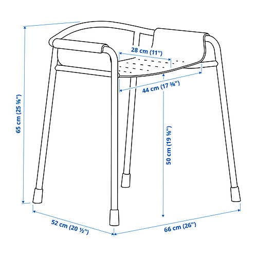 BÄSINGEN, shower chair. 6 of 6 open dialog
