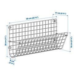 Measurement Illustration - GREJIG wall pocket
