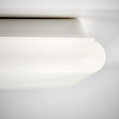 Panel de luz blanca moderno, diseño elegante, curvas suaves, superficie plana.