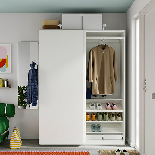 PAX / HASVIK, wardrobe with sliding doors. 3 of 3 open dialog