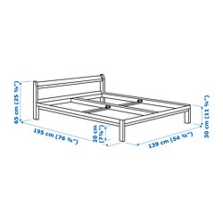 Measurement Illustration - NEIDEN bed frame