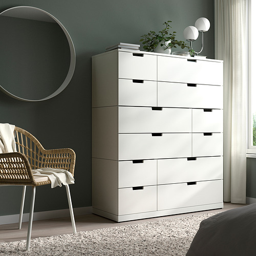 NORDLI, Cómoda de 12 cajones. 4 de 7 abrir diálogo