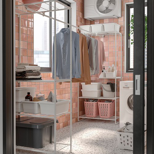 JOSTEIN, shelving unit with clothes rod. 2 of 5 open dialog