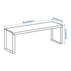 Measurement Illustration - VARIERA shelf insert