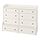 Select colour variation: horizontal, 8-drawer, white, 54 3/8 "x21 5/8 "x41 "