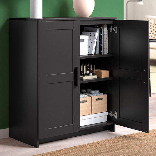 BRIMNES, cabinet with doors. 3 of 4 open dialog