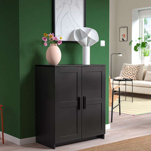 BRIMNES, cabinet with doors. 2 of 4 open dialog