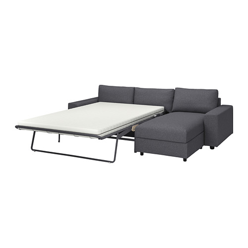 VIMLE, 3-seat sofa bed with chaiselongue and wide armrests. 2 of 11 open dialog