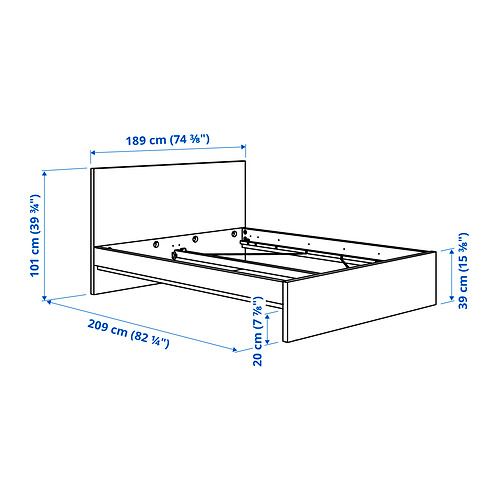 STORKLINTA, bed frame. 4 of 4 open dialog