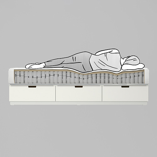 NORDLI, bed Queen with mattress and headboard. 13 of 16 open dialog