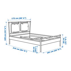 Measurement Illustration - BJÖRKSNÄS Bed