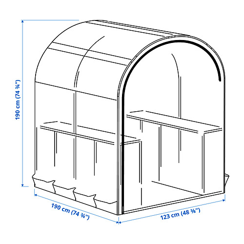 Measurement Illustration - ASPAREN greenhouse