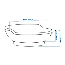 Ilustración de medidas - VÄSTERSJÖN lavabo encimera