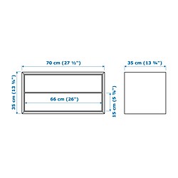 Measurement Illustration - EKET wall-mounted storage combination