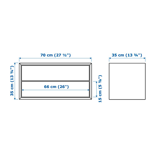 EKET, wall-mounted storage combination. 7 of 7 open dialog