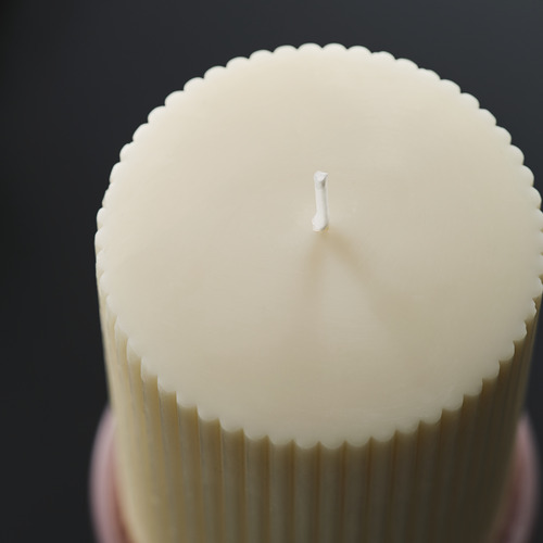 SNÖSISKA, unscented pillar candle. 3 of 3 open dialog